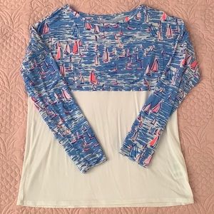 Lilly Pulitzer Finn Long Sleeve Top, Medium